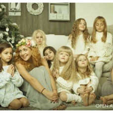 Новогодняя фотосессия Яны Заец и ее воспитанниц